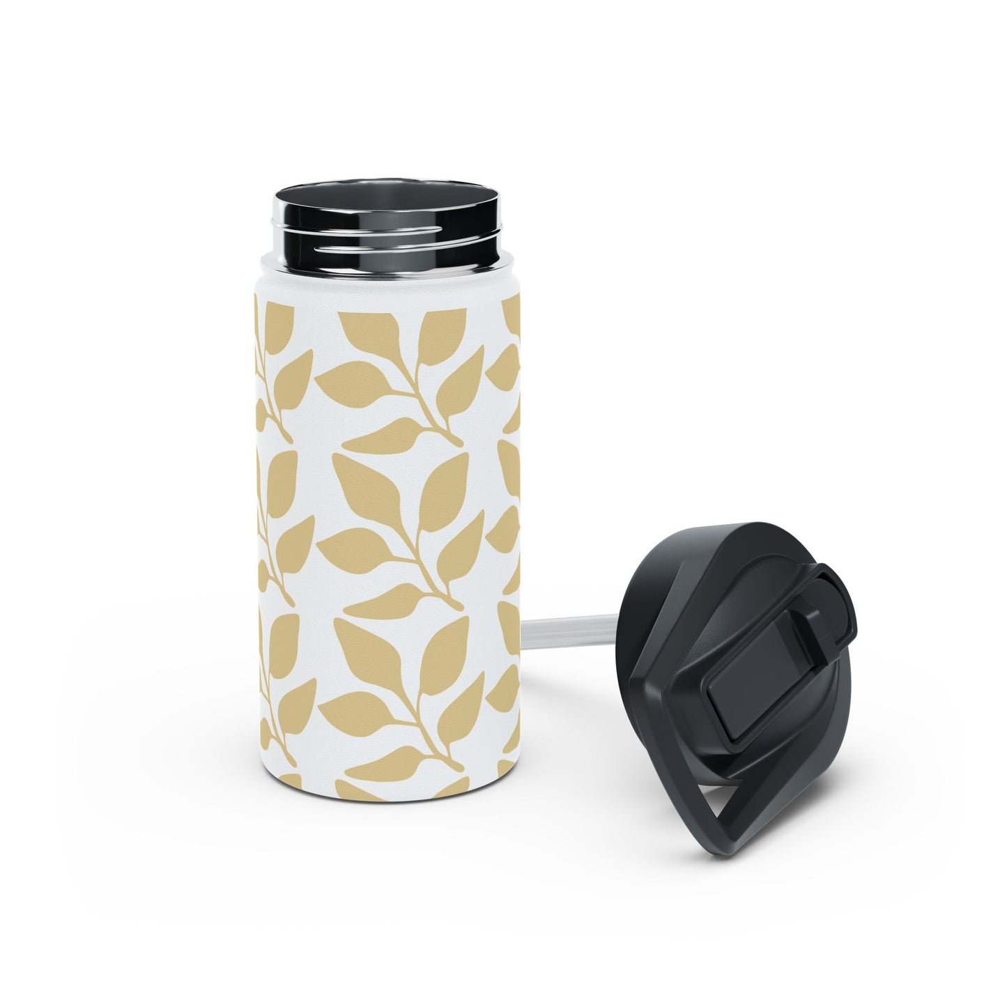 Leaf Pattern Stainless Steel Water Bottle