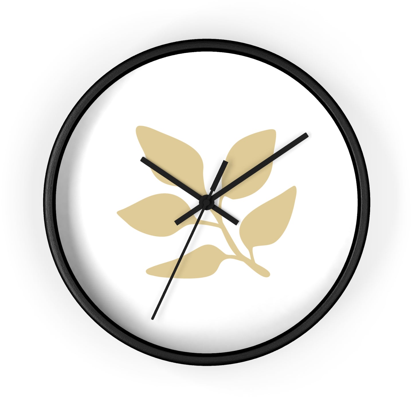 Minimalist Botanical Wall Clock