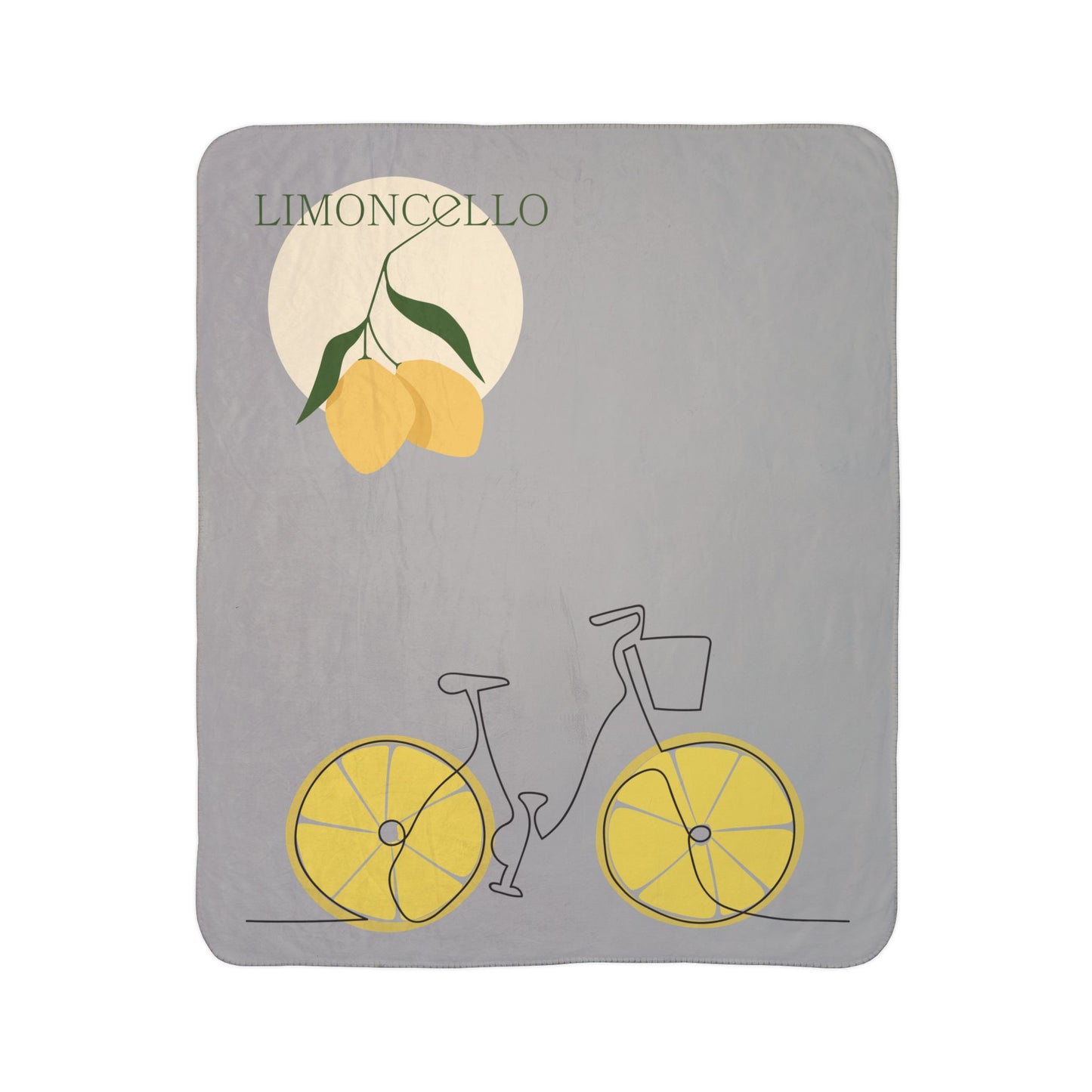 Fleece Sherpa Blanket - Mediterranean