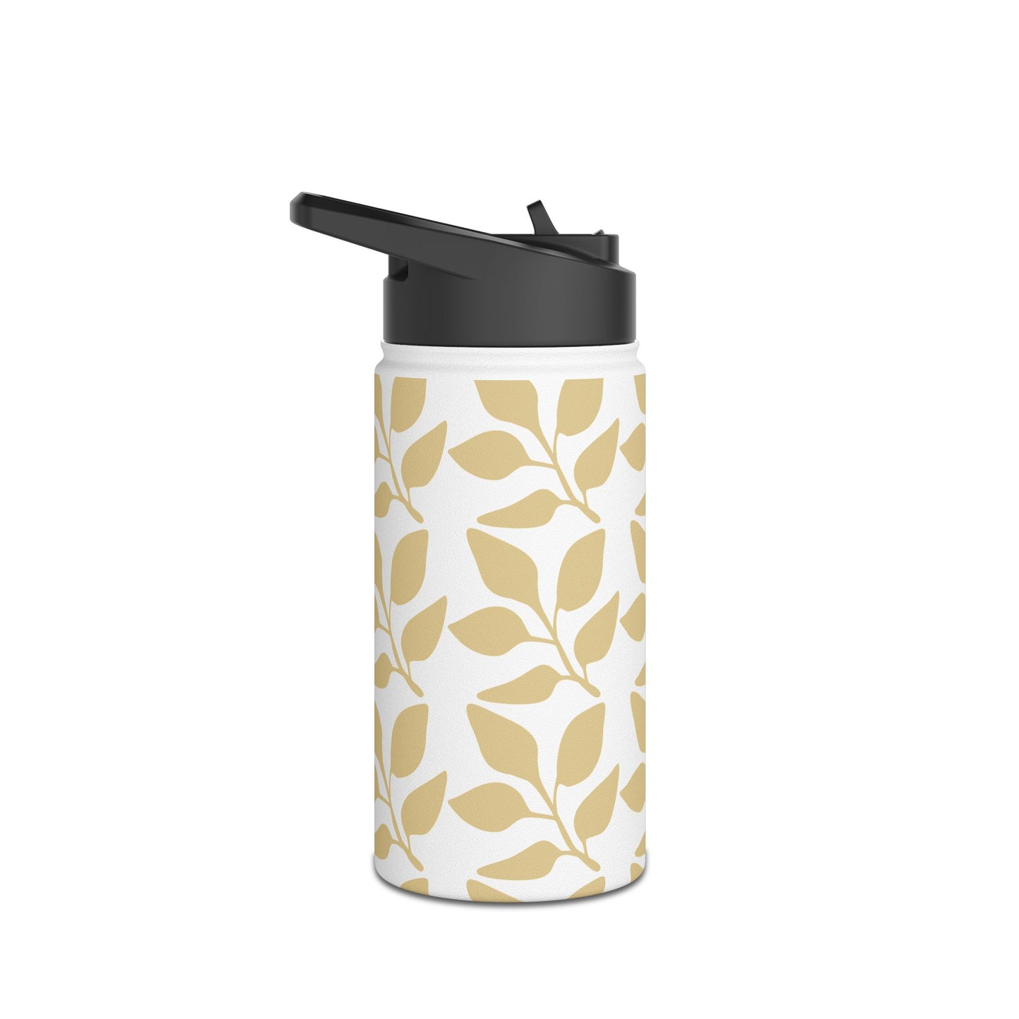 Leaf Pattern Stainless Steel Water Bottle