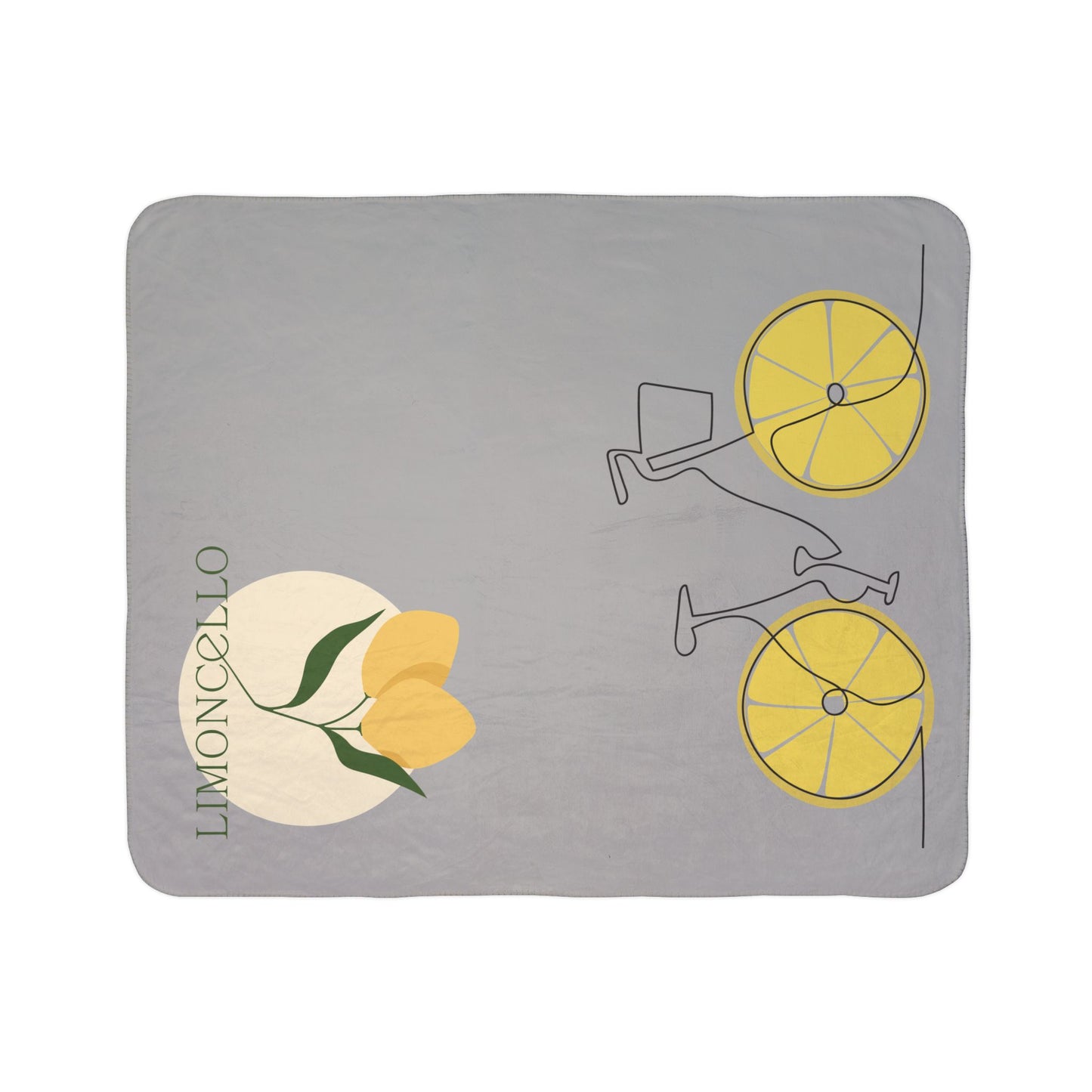 Fleece Sherpa Blanket - Mediterranean