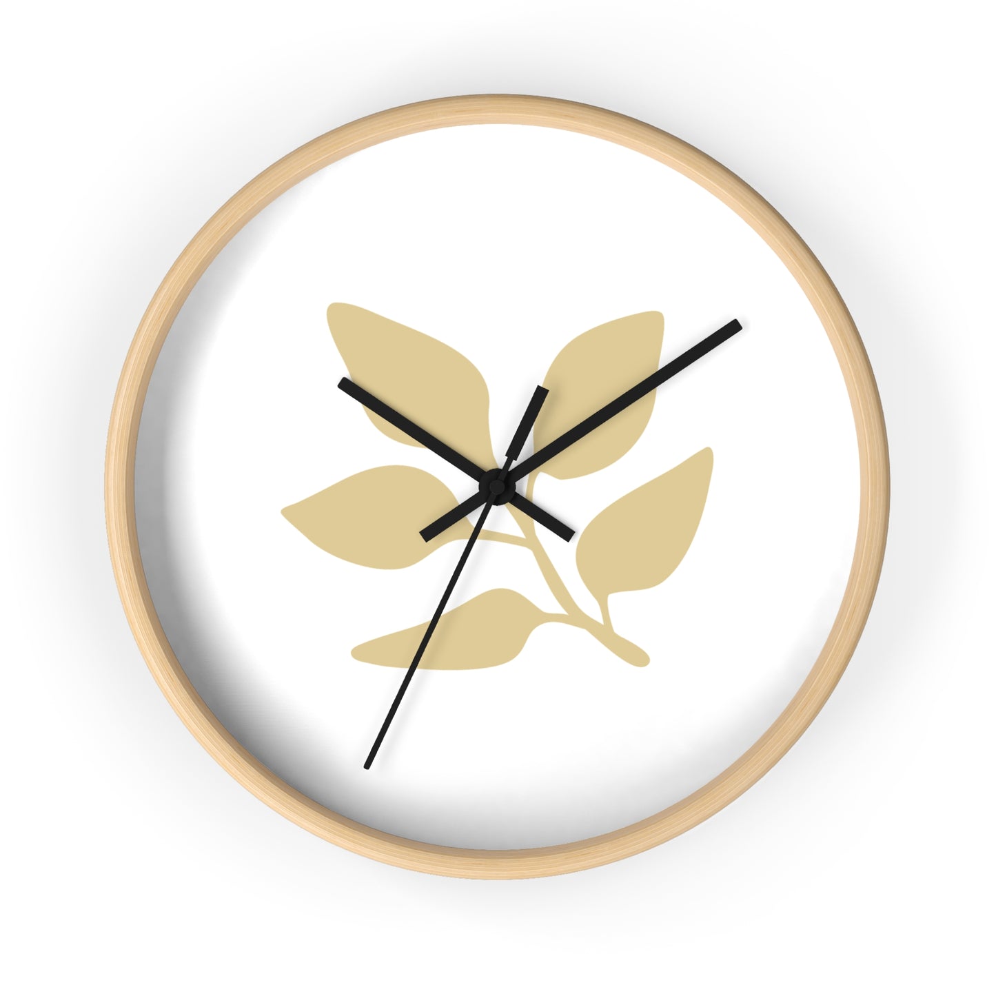 Minimalist Botanical Wall Clock