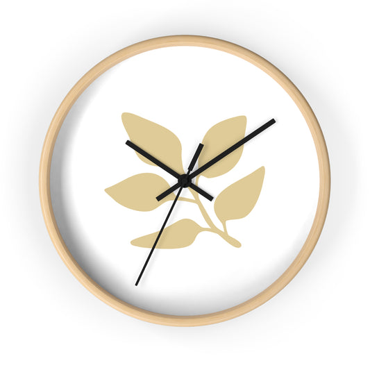 Minimalist Botanical Wall Clock